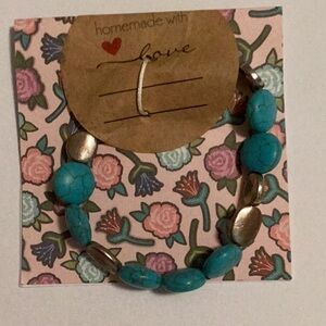 Turquoise Color Beaded Bracelet